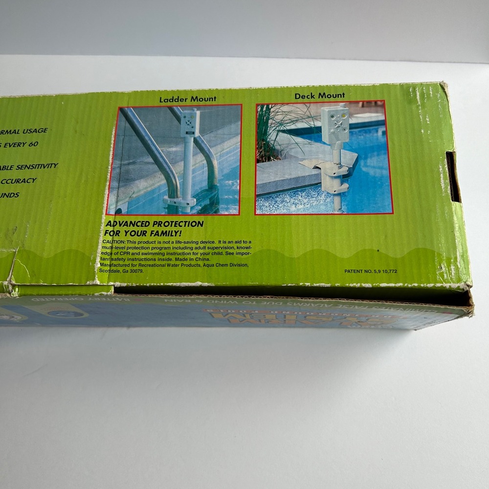 NIB Aqua Chem Alarm System Above Ground In Inground Pool Subsurface Sensor Bue - Picture 9 of 9